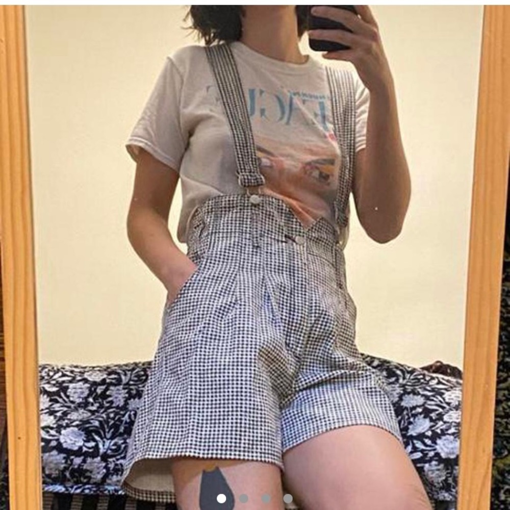 Unique vintage overall shorts
